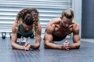 building core strength with planks